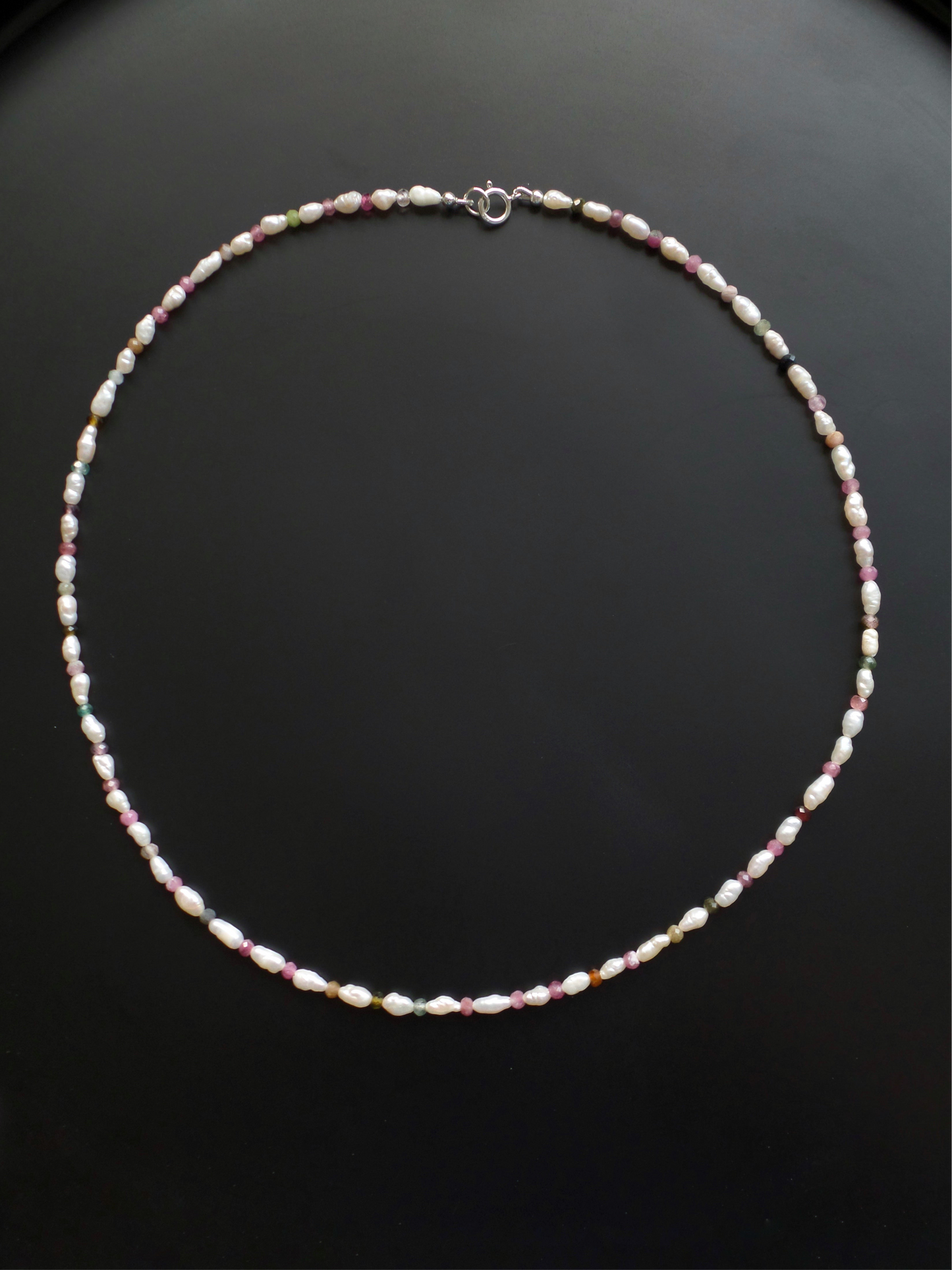 Tourmaline and Freshwater Pearl Necklace