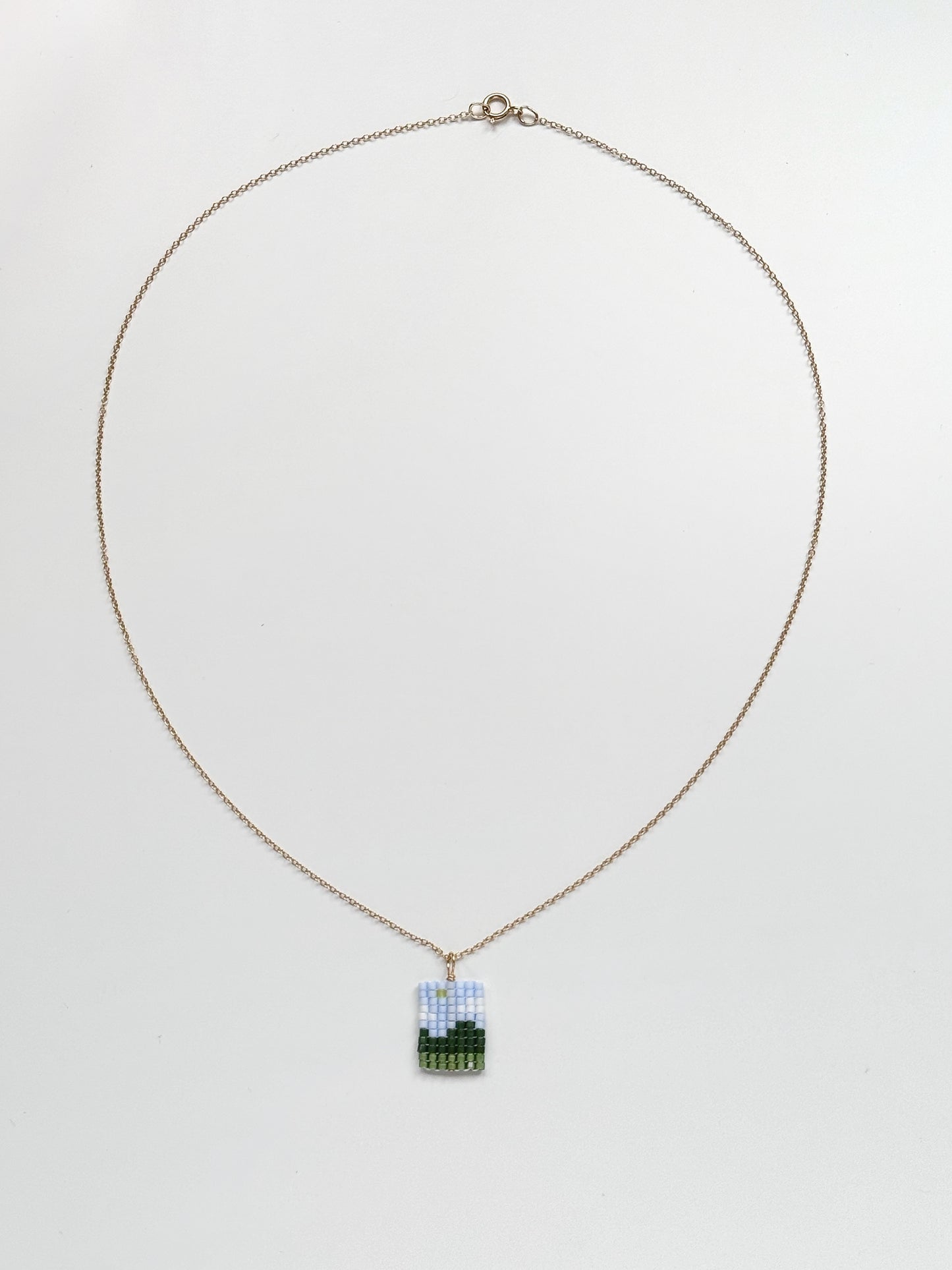 Landscape Necklace - 14k gold-filled or sterling silver