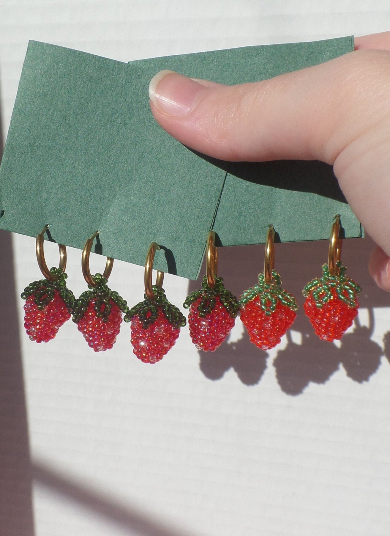 Red Strawberry Earrings