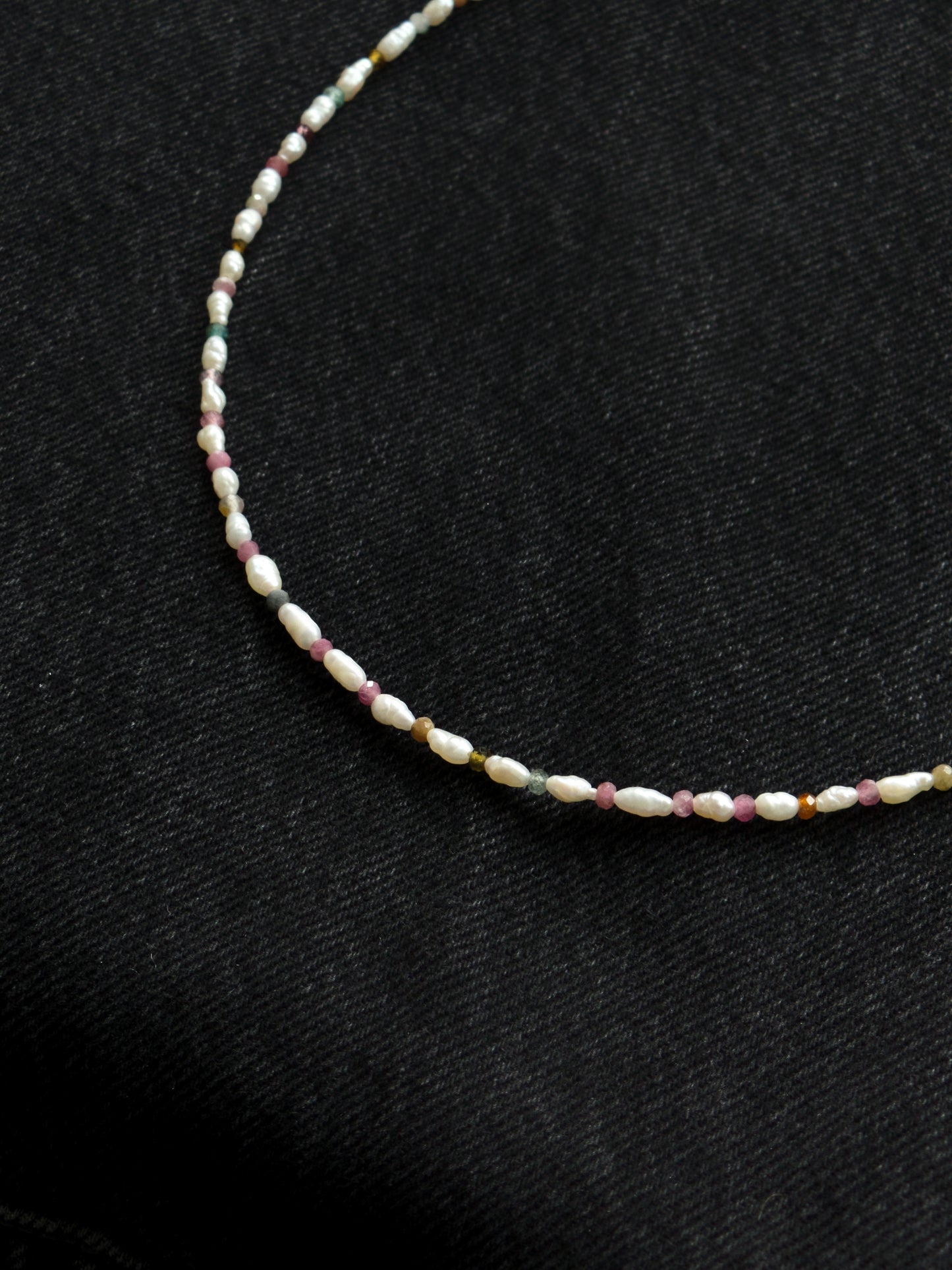 Tourmaline and Freshwater Pearl Necklace