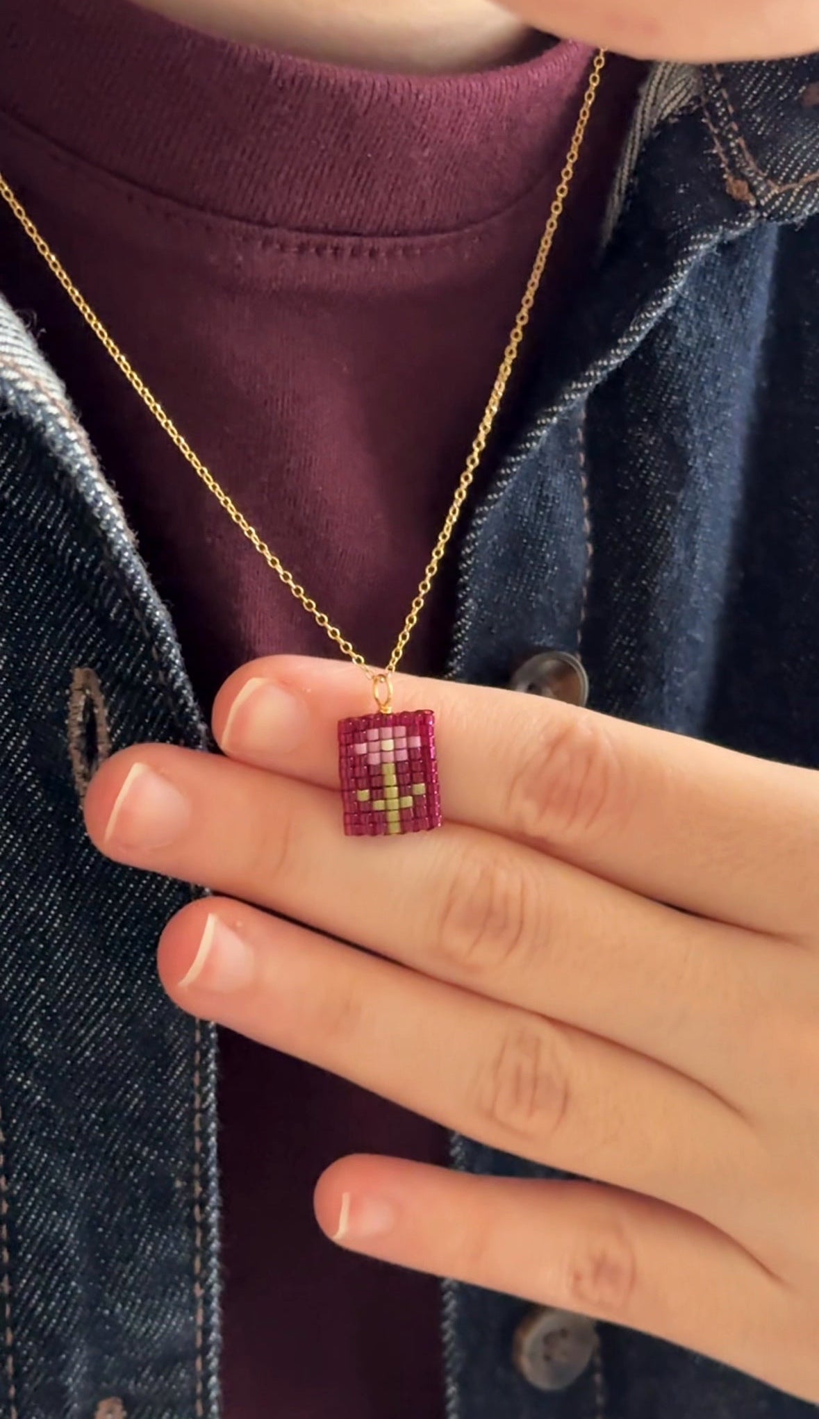 Flower Charm Necklace β 14k gold-filled or sterling silver