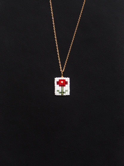 Valentines Flower Necklace - Sterling silver or 14k gold-filled