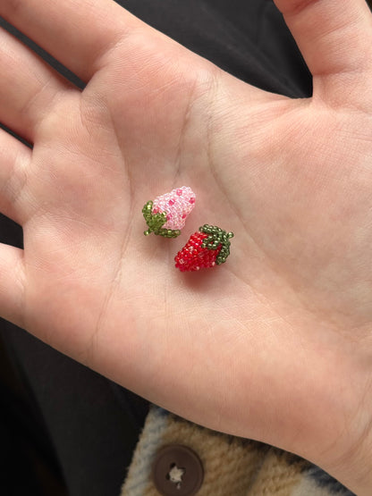 Small Strawberry Necklace - Sterling silver or 14k gold-filled