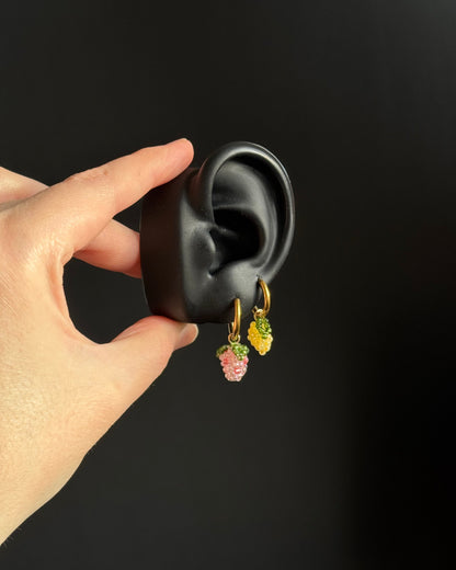 Mini Fruit Charm Earrings