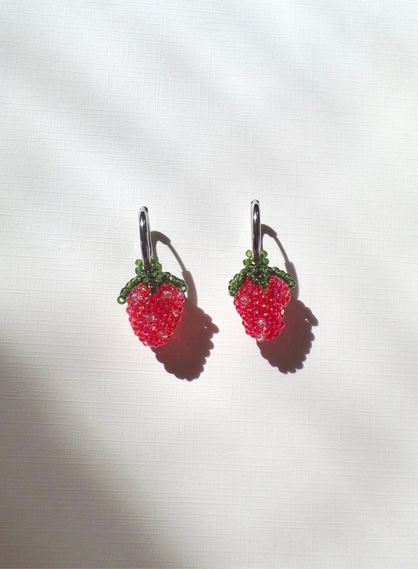 Red Strawberry Earrings