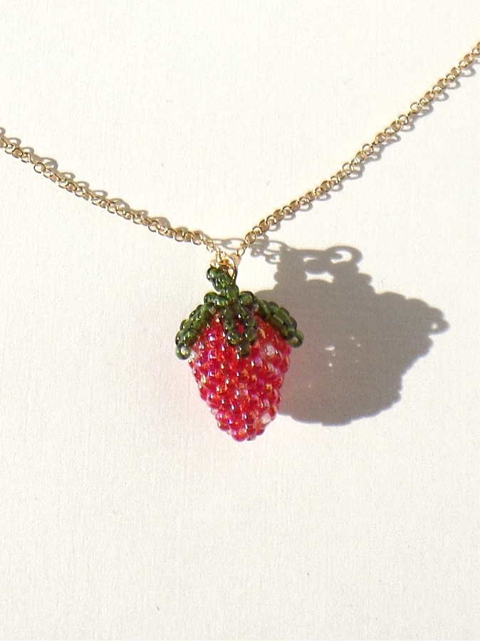 Strawberry Charm Necklace