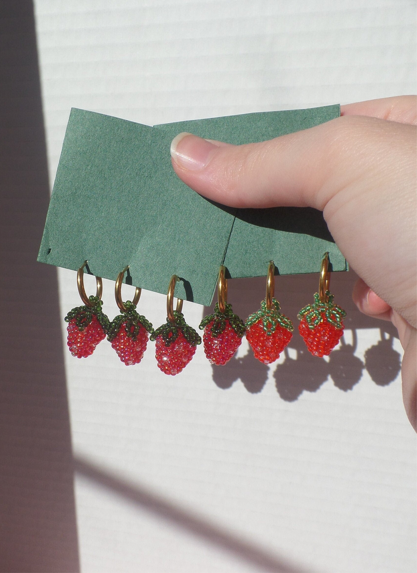 Red Strawberry Earrings