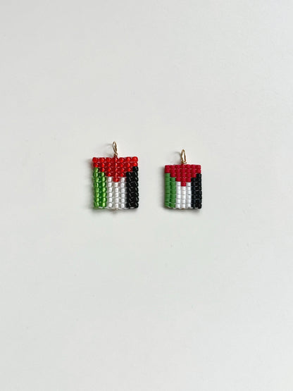 Fundraiser - Palestine Flag Charm Necklace
