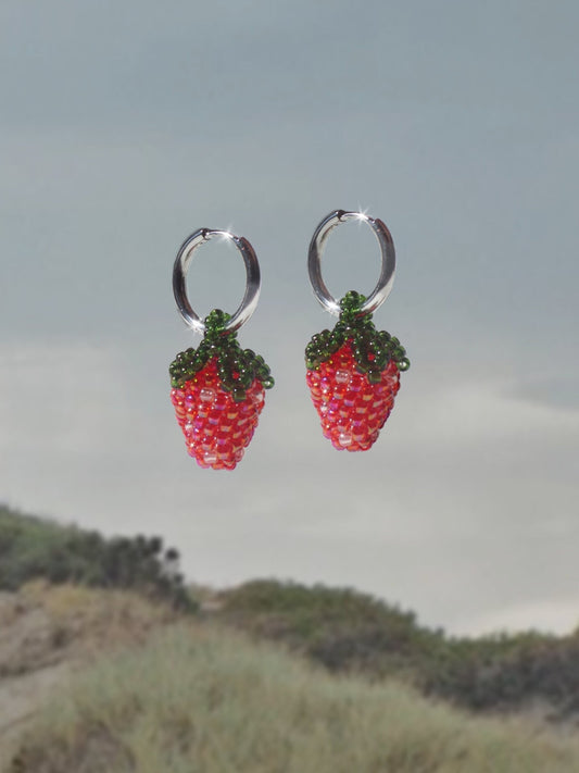 Red Strawberry Earrings