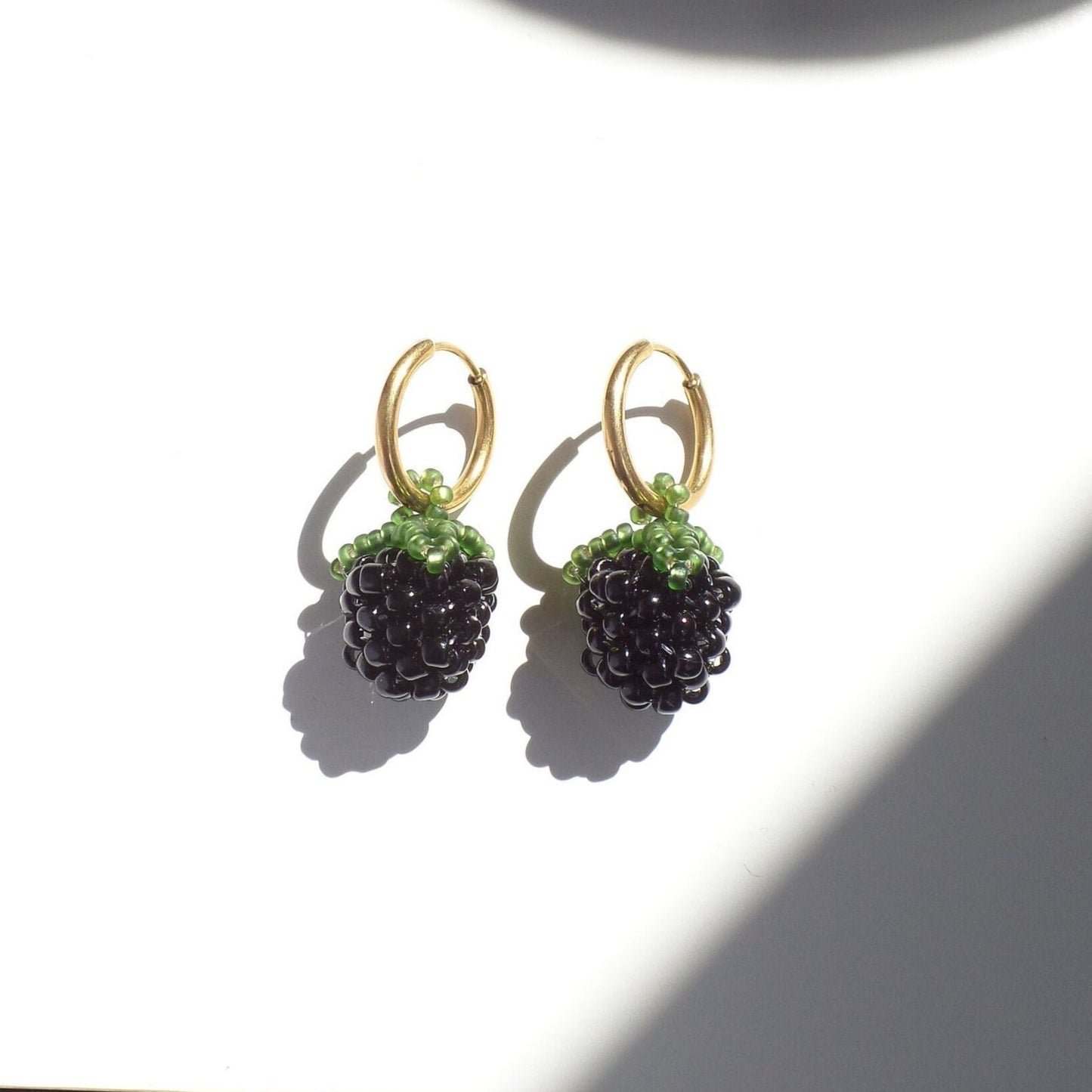 Blackberry Hoop Earrings