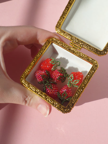 Red Strawberry Earrings
