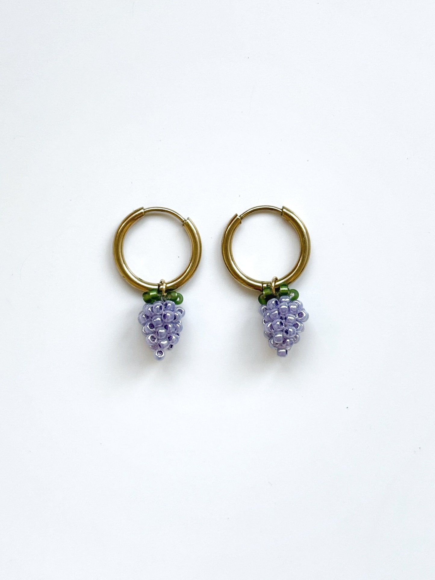 Mini Grape Charm Earrings